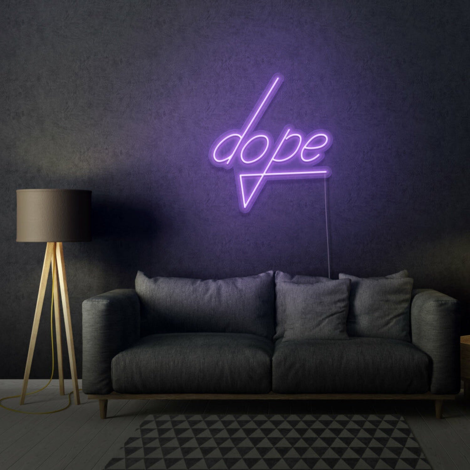 Dope Lettering Neon Cool And Trendy Vibes - Shineneon