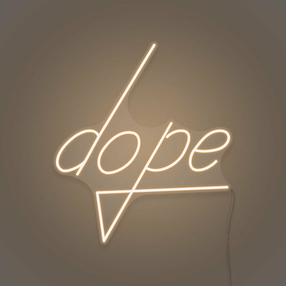 Dope Lettering Neon Cool And Trendy Vibes - Shineneon