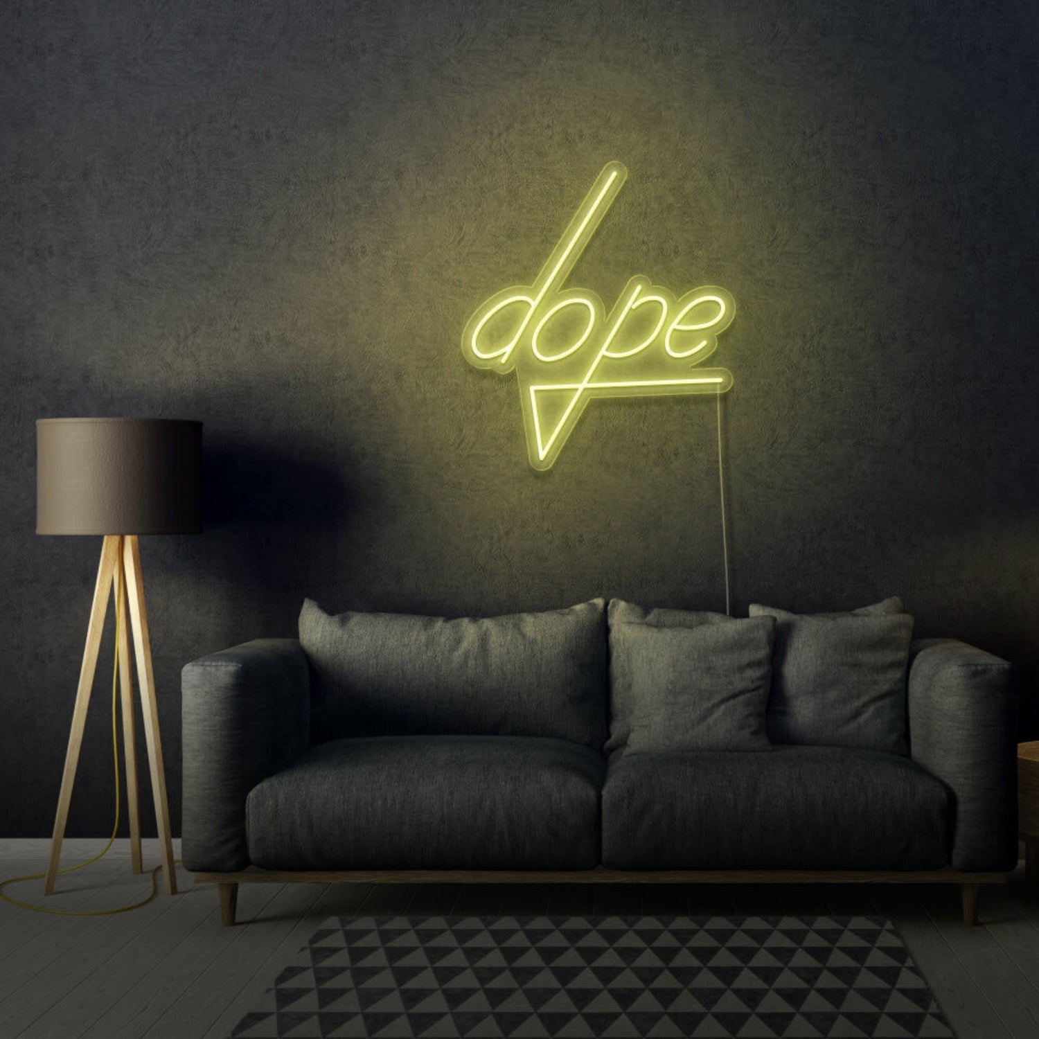 Dope Lettering Neon Cool And Trendy Vibes - Shineneon