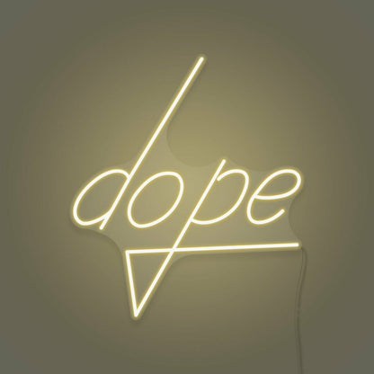 Dope Lettering Neon Cool And Trendy Vibes - Shineneon