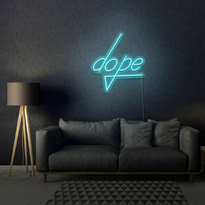 Dope Lettering Neon Cool And Trendy Vibes - Shineneon