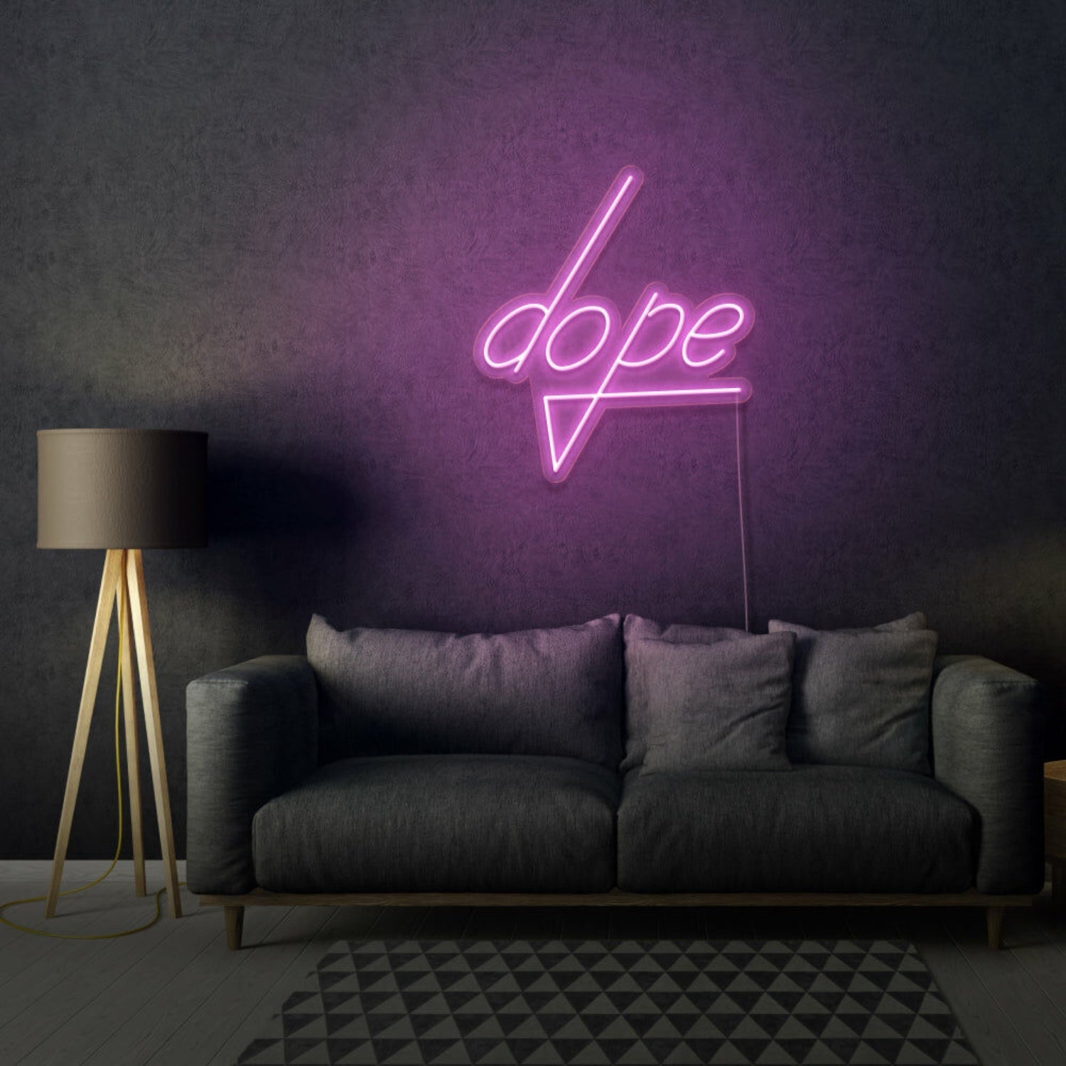 Dope Lettering Neon Cool And Trendy Vibes - Shineneon