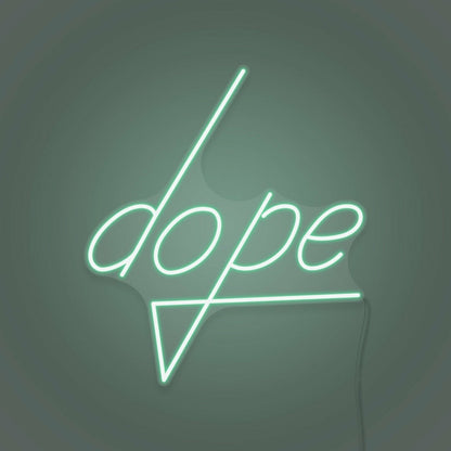 Dope Lettering Neon Cool And Trendy Vibes - Shineneon