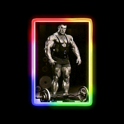 Dorian Yates Bodybuilder Gym Fitness Led Neon Sign Rgb Color