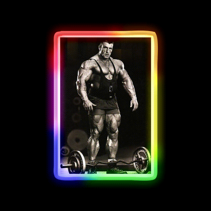 Dorian Yates Bodybuilder Gym Fitness Led Neon Sign Rgb Color