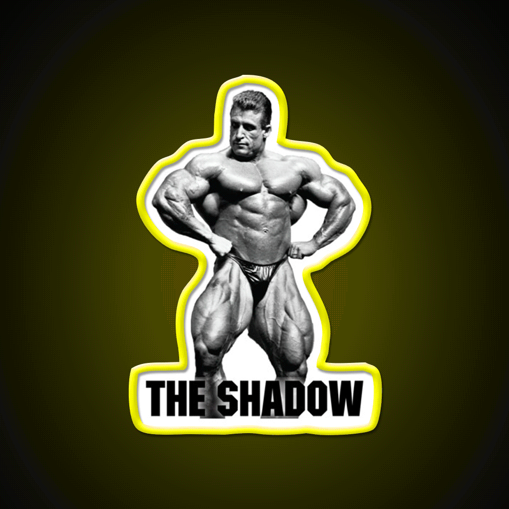 Dorian Yates The Shadow Ns Gym Fitness Led Neon Sign Rgb Color