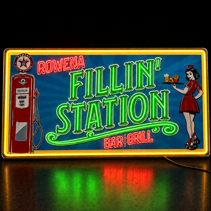 FILLIN STATION BAR GRILL Custom LED Neon Sign