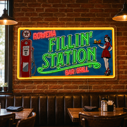FILLIN STATION BAR GRILL Custom LED Neon Sign
