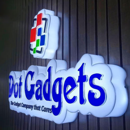 Dot Gadgets 3D Frontlit And Backlit Channel Letter Sign