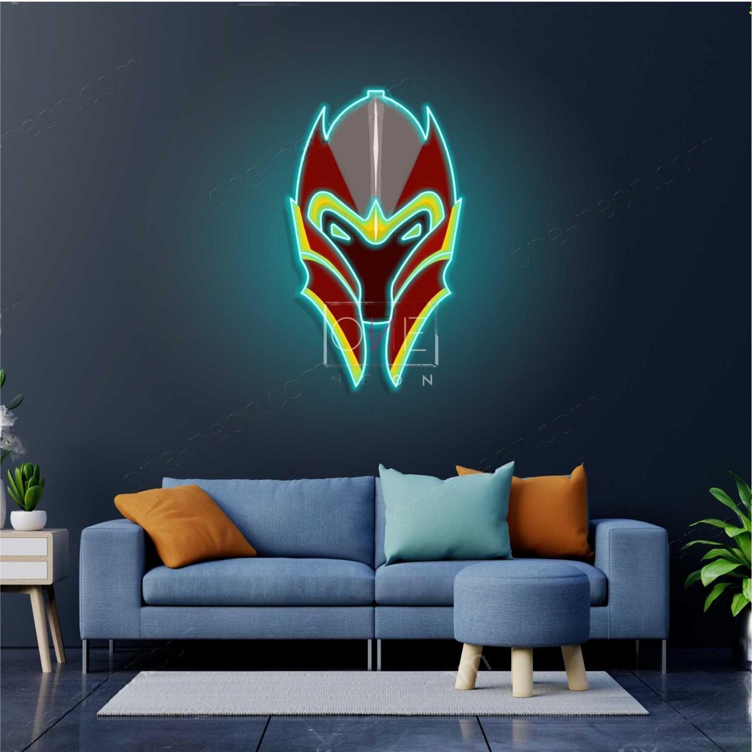 Dota 2 Dragon Knight Mask Red-Yellow Led Neon Sign For Gaming Room Decor | Shineneon