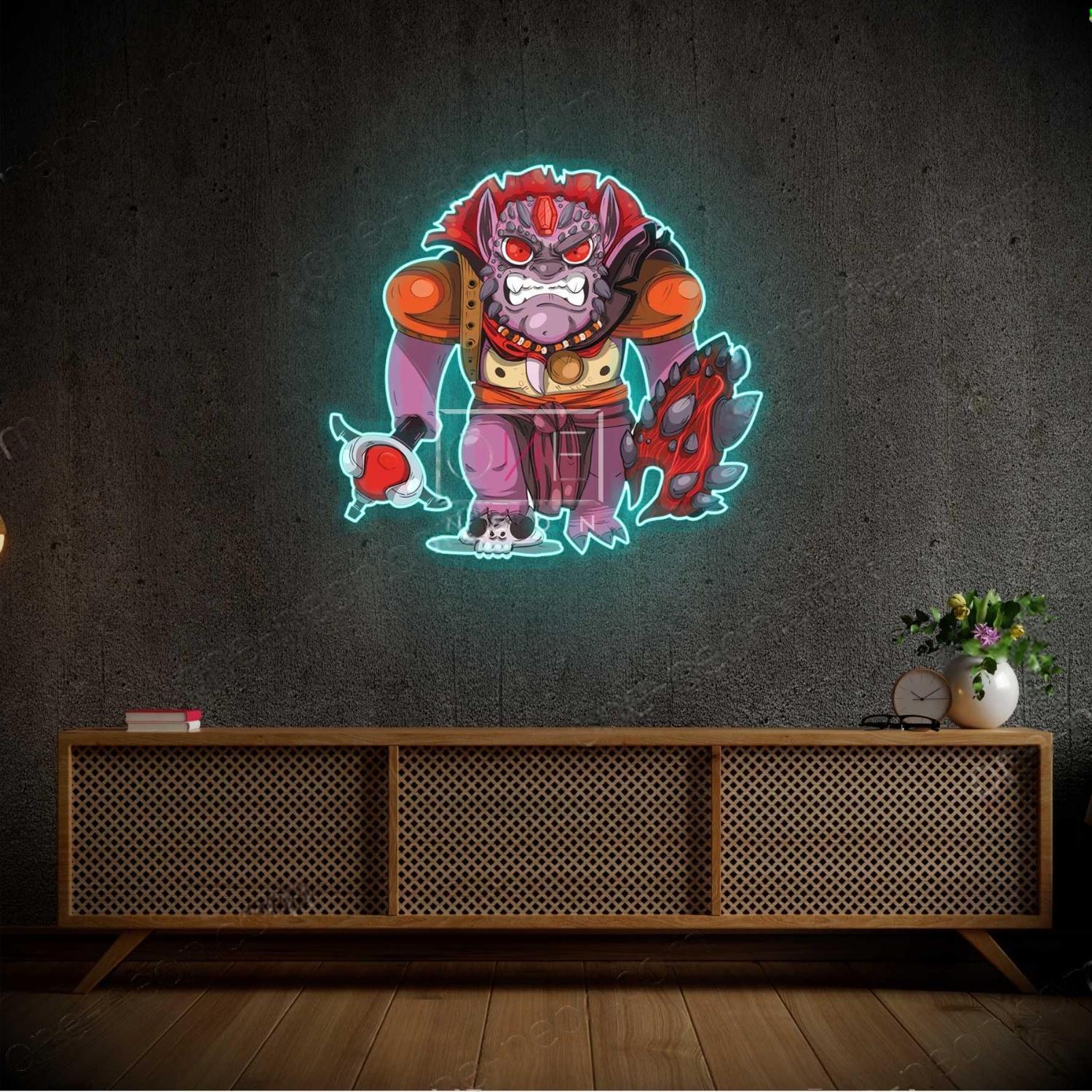 Dota 2 Lion2 Multi-Color Fantasy Monster Led Neon Sign For Gaming Room Decor | Shineneon
