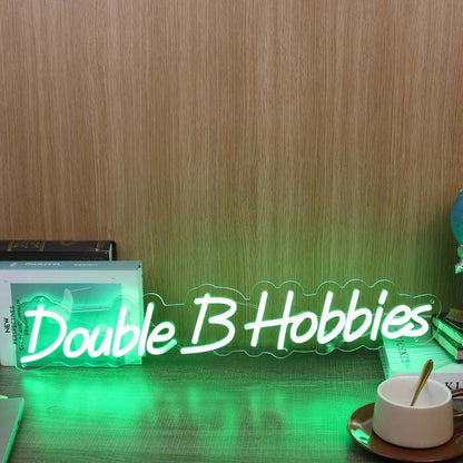 Double B Hobbies Green Led Neon Sign - Shineneon