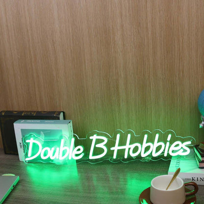 Double B Hobbies Green Led Neon Sign - Shineneon