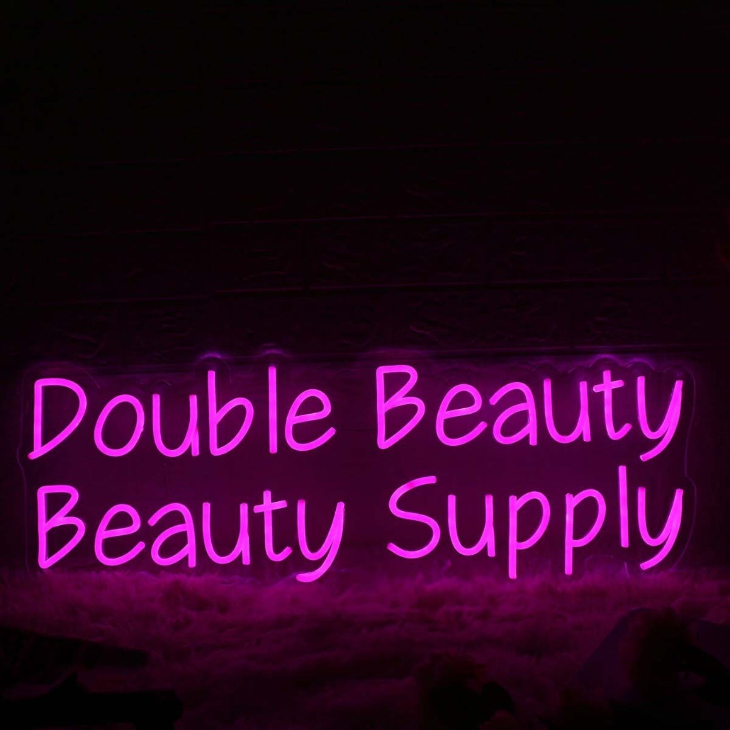 Double Beauty Beauty Supply Pink Led Neon Sign | Shineneon