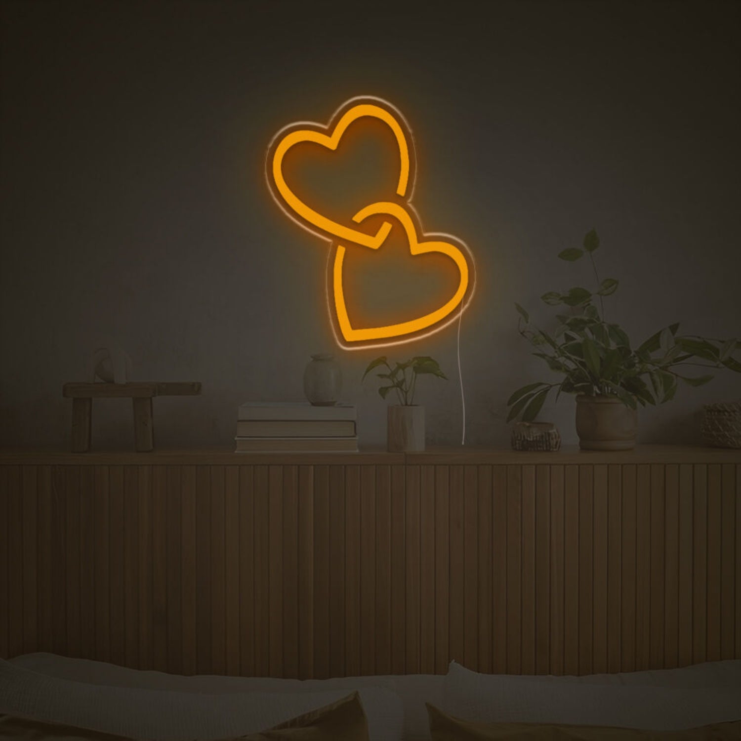 Double Heart Led Neon Sign | Shineneon
