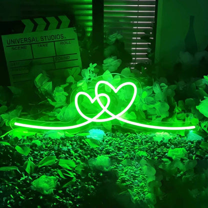 Double Heart Neon Sign | Shineneon