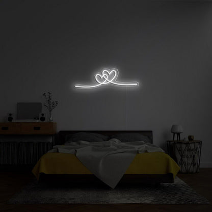 Double Heart Neon Sign For Romantic Decor | Shineneon