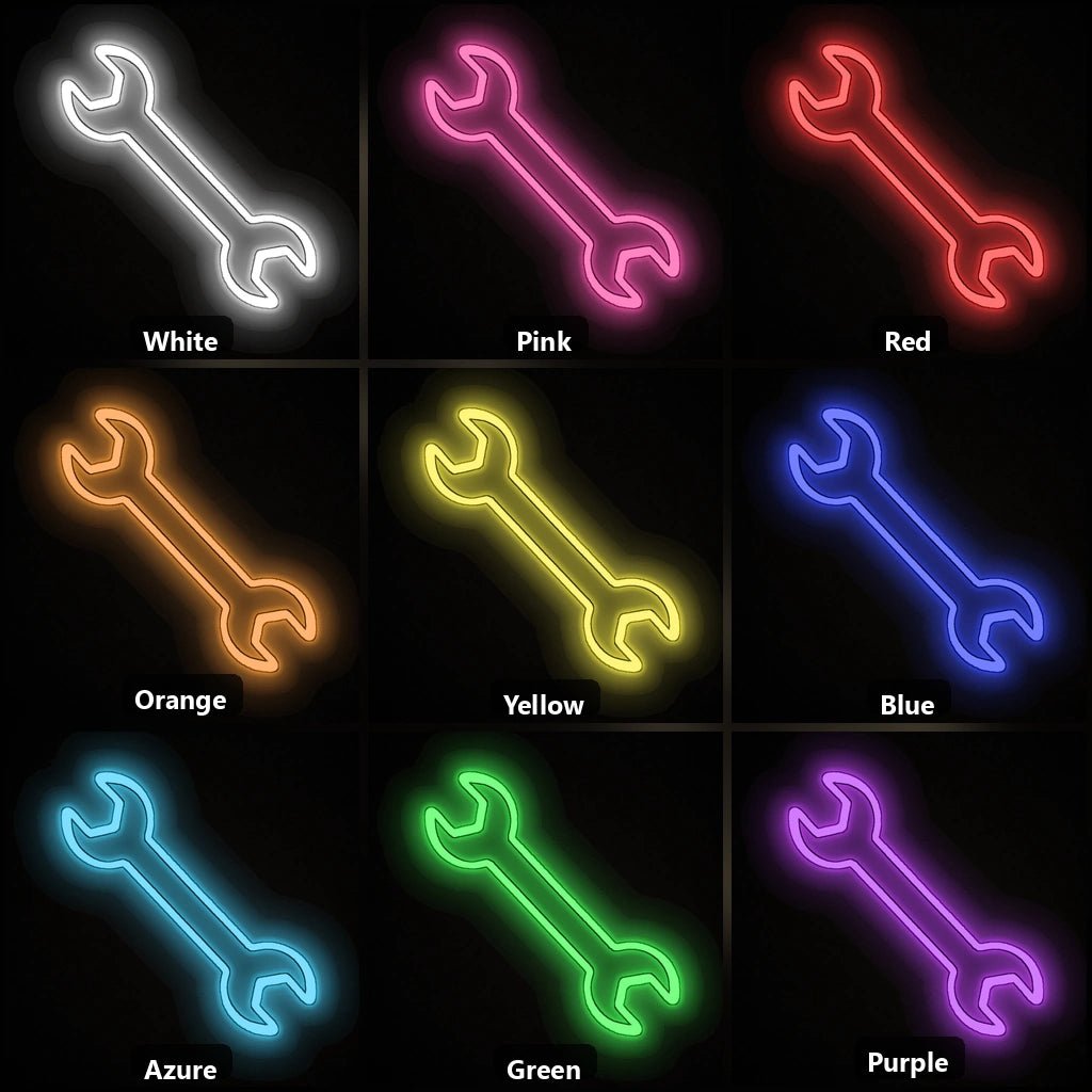 Double Open End Wrench Vintage LED Neon Sign - Shineneon