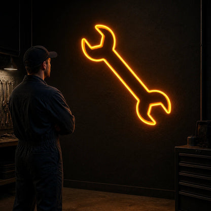 Double Open End Wrench Vintage LED Neon Sign - Shineneon