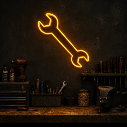 Double Open End Wrench Vintage LED Neon Sign - Shineneon