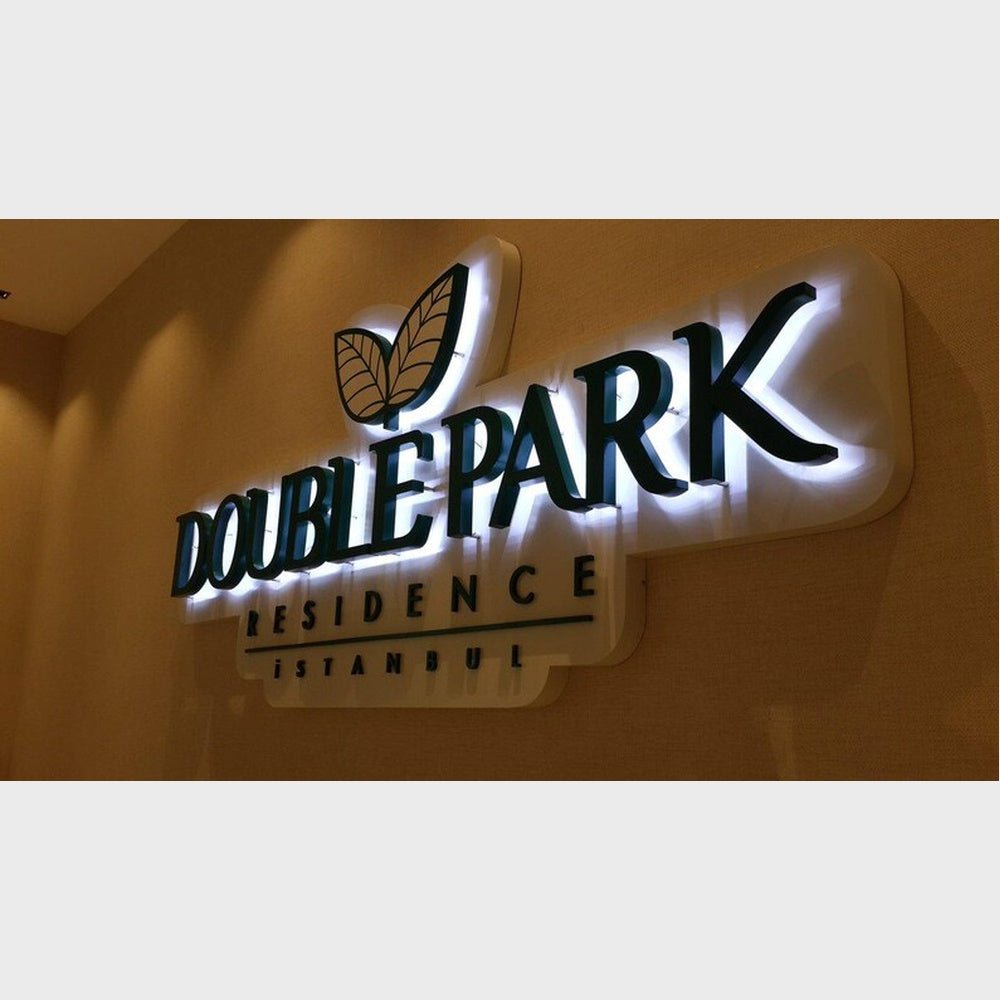 Double Park Logo 3D Backlit Channel Letters Led Light Sign - Shineneon