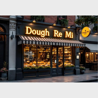 Dough Re Mi 3D Frontlit Channel Letters Led Light Sign - Shineneon