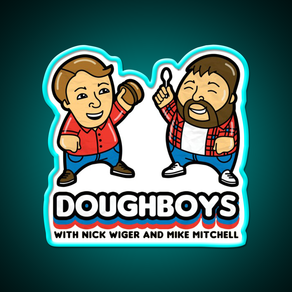 Doughboys Fast Food Led Neon Sign For Burger Place Rgb Color