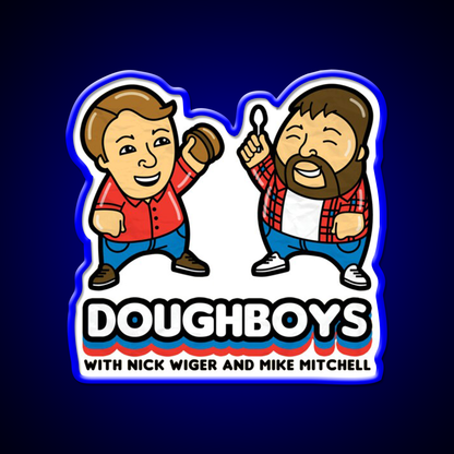 Doughboys Fast Food Led Neon Sign For Burger Place Rgb Color