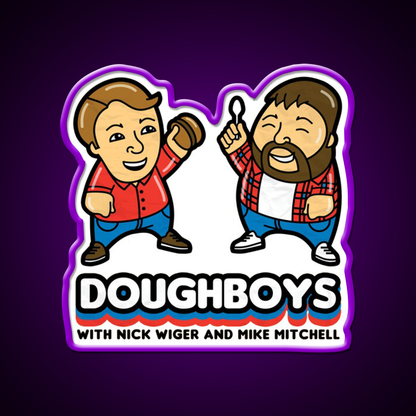 Doughboys Fast Food Led Neon Sign For Burger Place Rgb Color