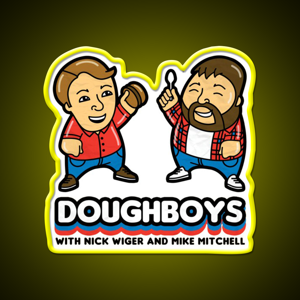 Doughboys Fast Food Led Neon Sign For Burger Place Rgb Color