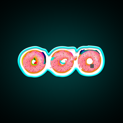 Doughnut Snack Food Led Neon Sign Rgb Color