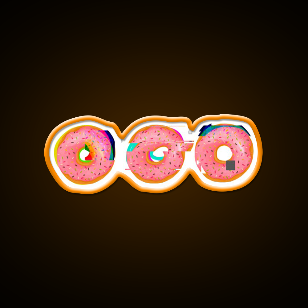 Doughnut Snack Food Led Neon Sign Rgb Color