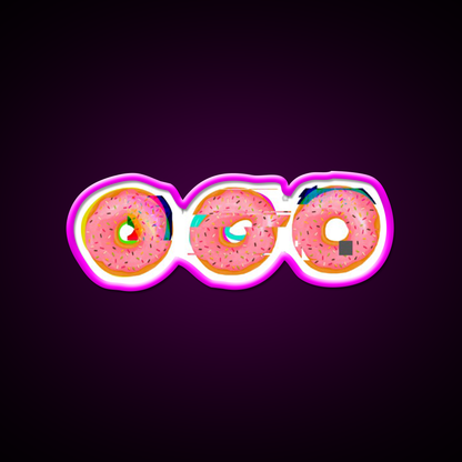 Doughnut Snack Food Led Neon Sign Rgb Color