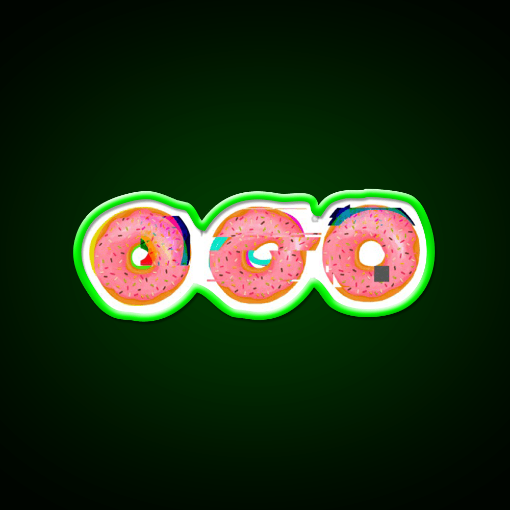 Doughnut Snack Food Led Neon Sign Rgb Color - Shineneon