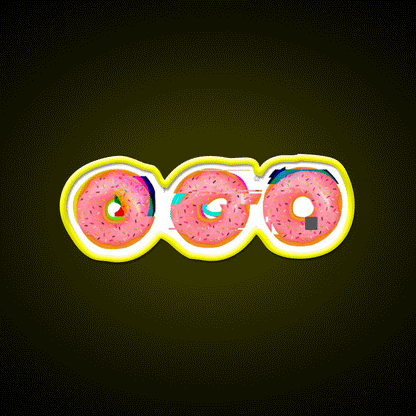 Doughnut Snack Food Led Neon Sign Rgb Color