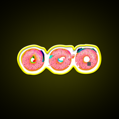 Doughnut Snack Food Led Neon Sign Rgb Color