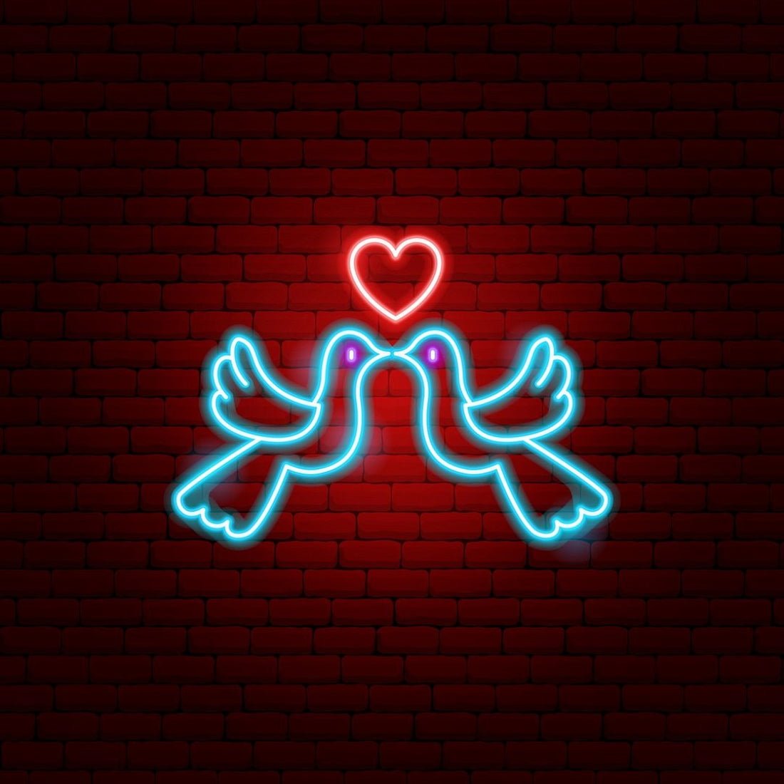 Dove Couple Wedding Led Sign Business Neon Sign - Shineneon