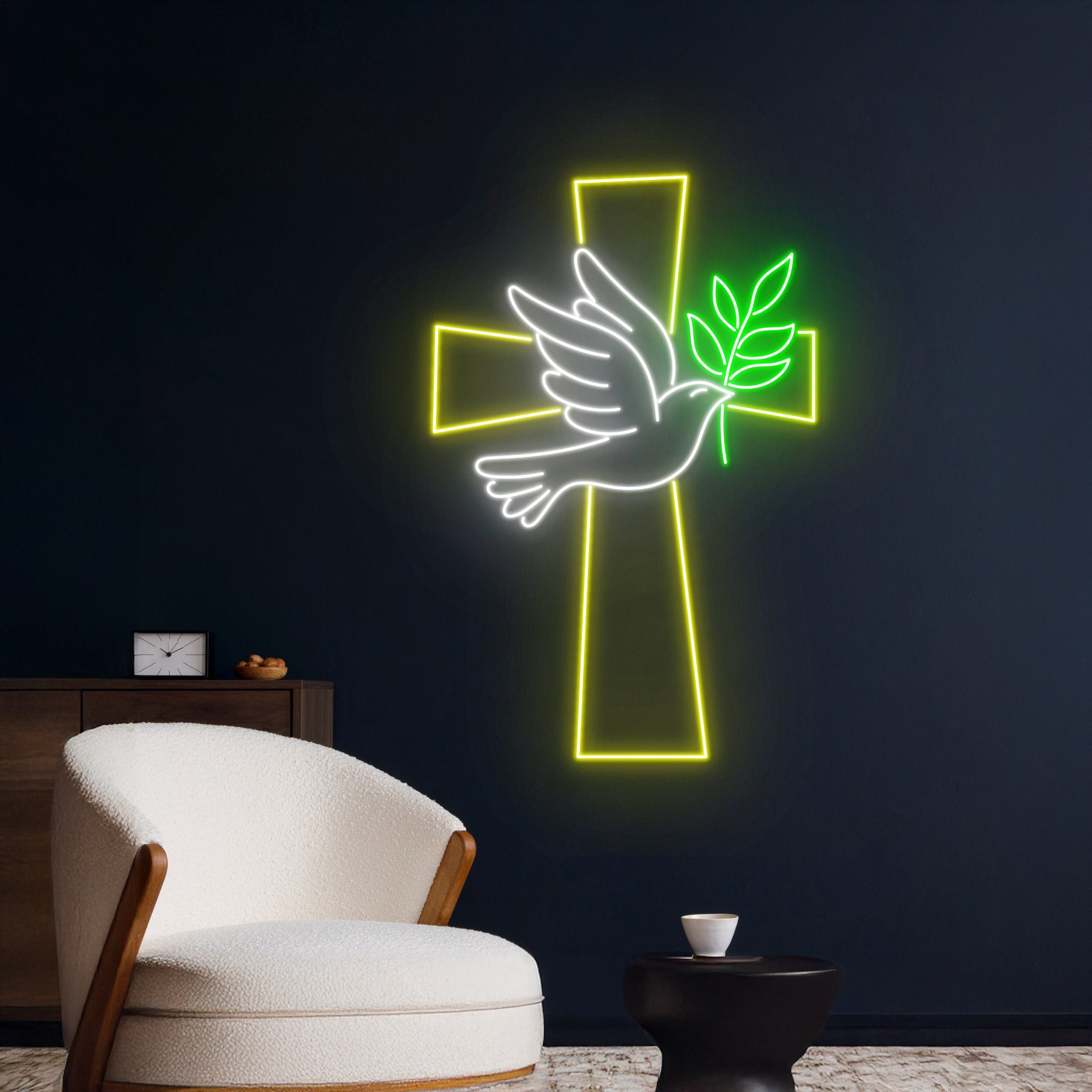 Dove Jesus Cross Neon Sign | Shineneon