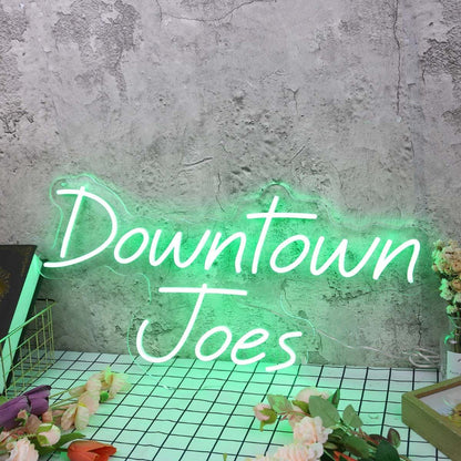 Downtown Joes Green Led Neon Sign - Shineneon