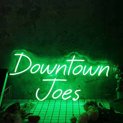 Downtown Joes Green Led Neon Sign - Shineneon