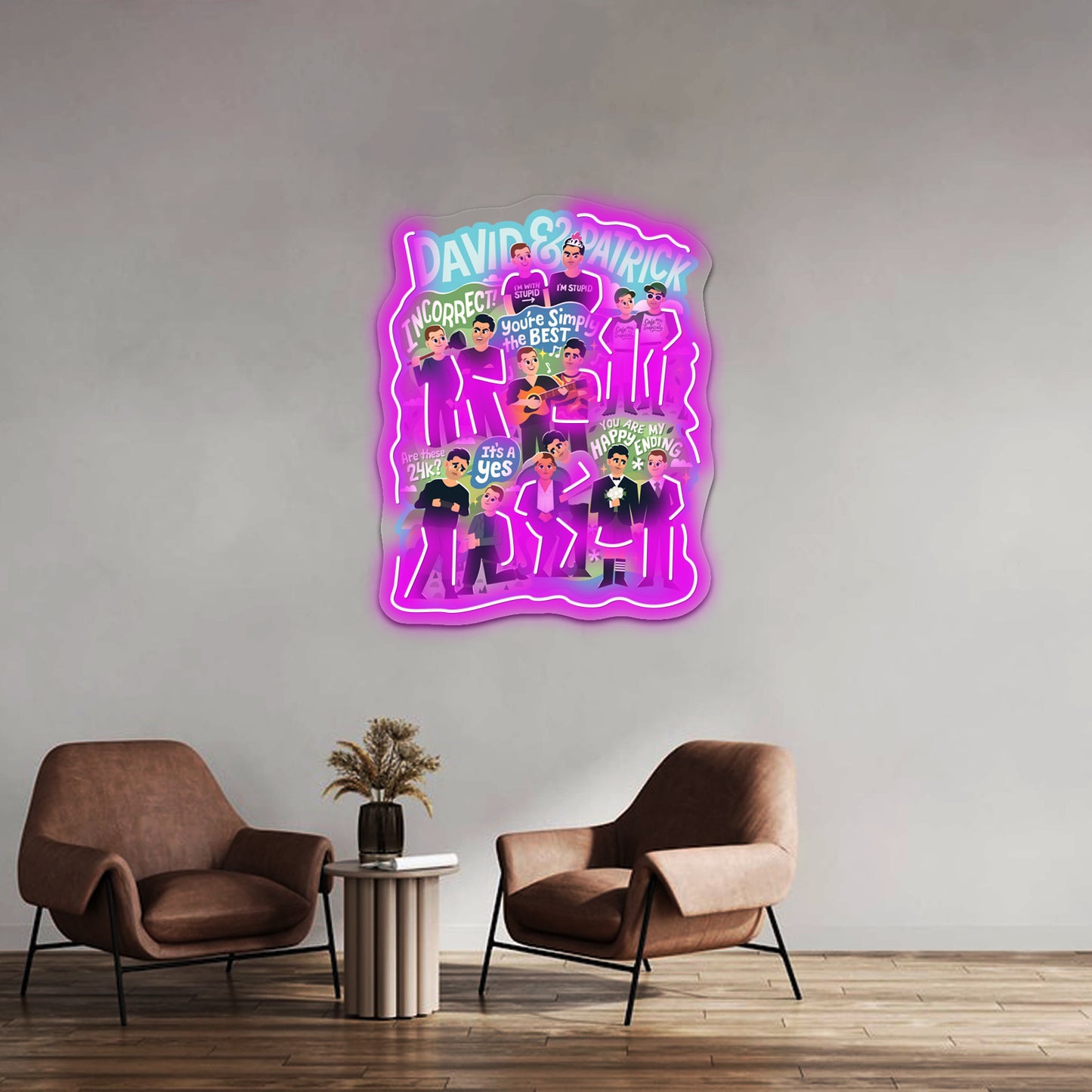 Dp Collage Artwork Custom Neon Led Sign