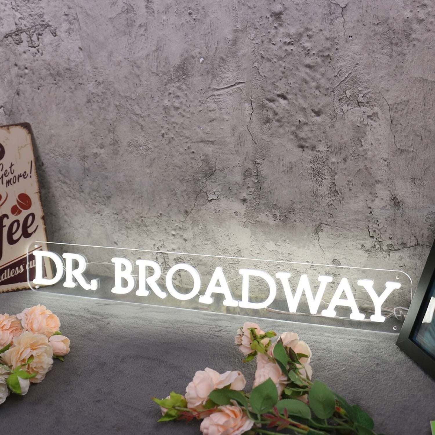 Dr Broadway White Led Neon Sign - Shineneon