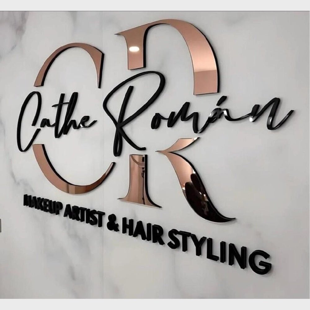 Dr Cath Roman Hair Salon Stainless Steel Metal 3d Sign - Shineneon