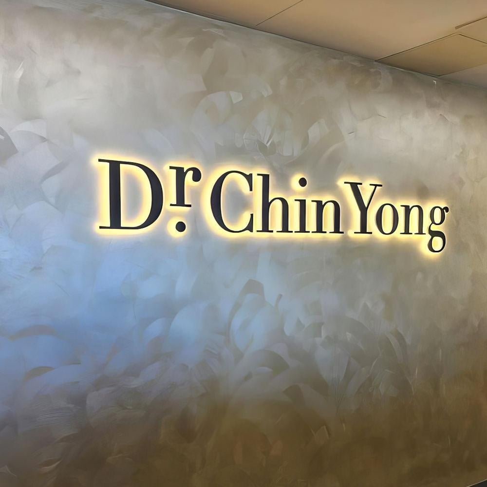 Dr Chin Yong 3D Backlit Letters Business Metal Led Sign - Shineneon