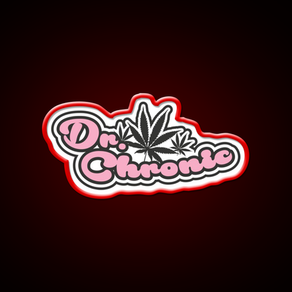 Dr Chronic Seeds Hemp Inspired Green Leaf Led Neon Sign Rgb Color