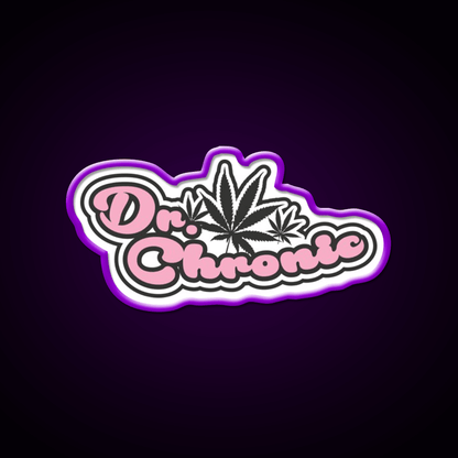 Dr Chronic Seeds Hemp Inspired Green Leaf Led Neon Sign Rgb Color - Shineneon