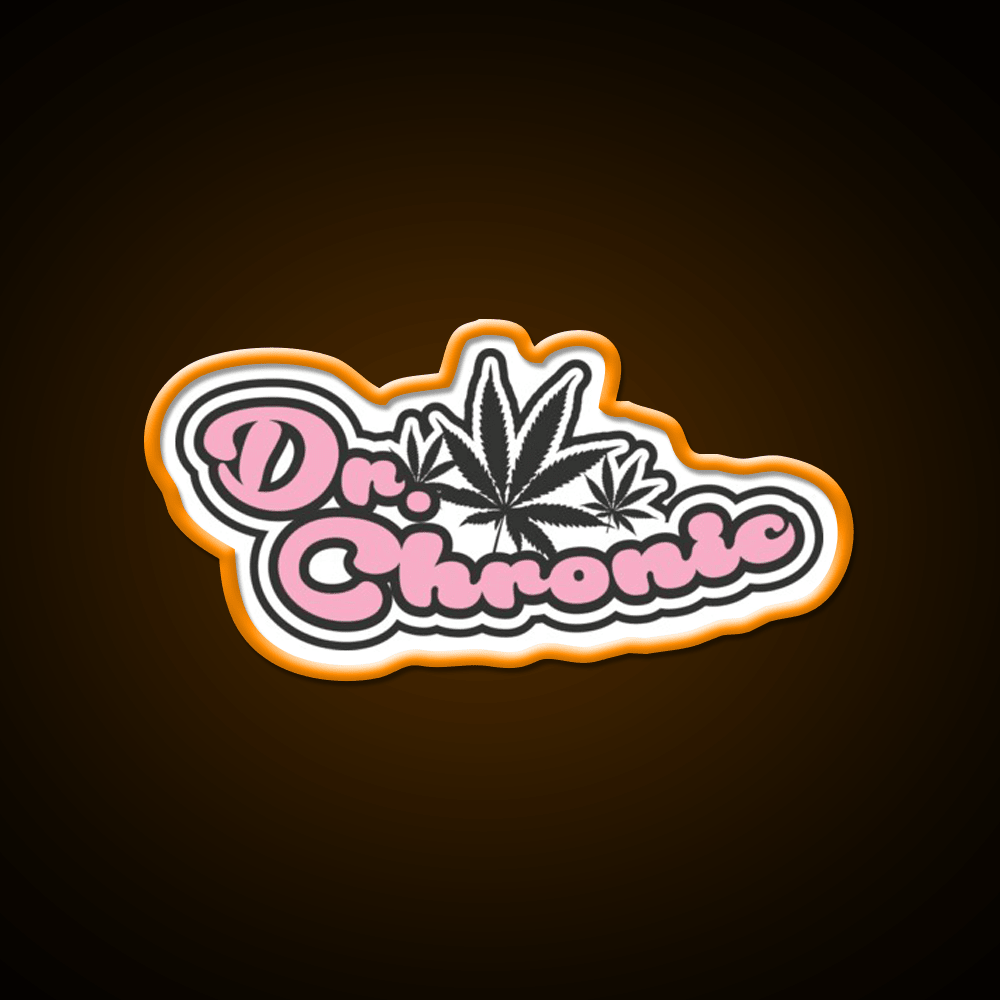 Dr Chronic Seeds Hemp Inspired Green Leaf Led Neon Sign Rgb Color - Shineneon