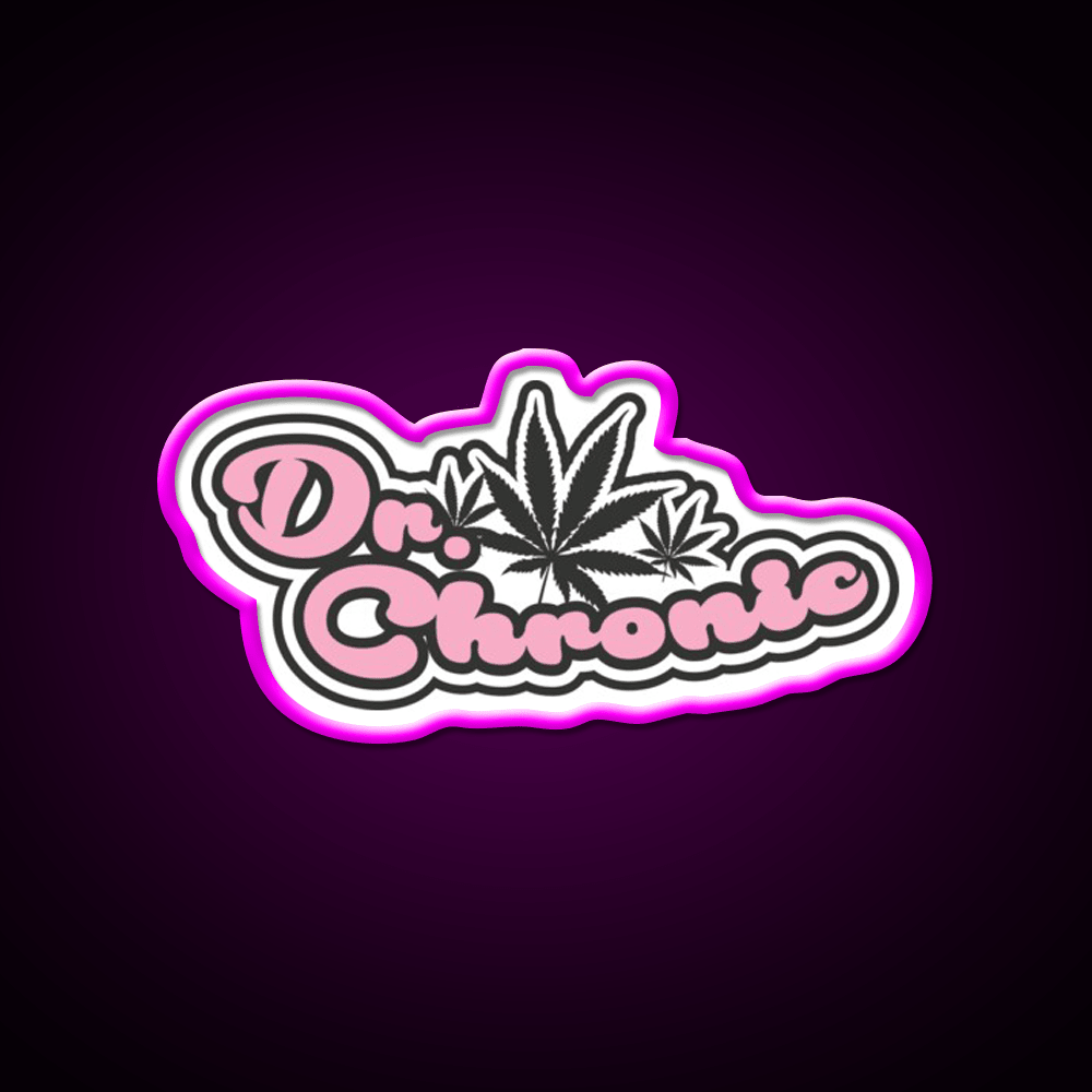 Dr Chronic Seeds Hemp Inspired Green Leaf Led Neon Sign Rgb Color - Shineneon
