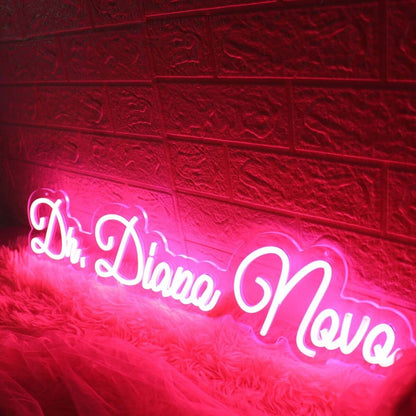 Dr Diana Novo Red Led Neon Sign - Shineneon