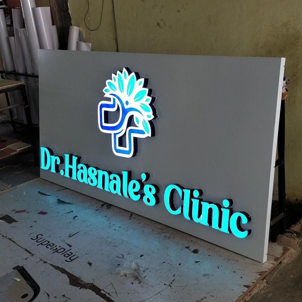 Dr Hasnals Clinic 3D Frontlit Channel Letters Led Light Sign - Shineneon